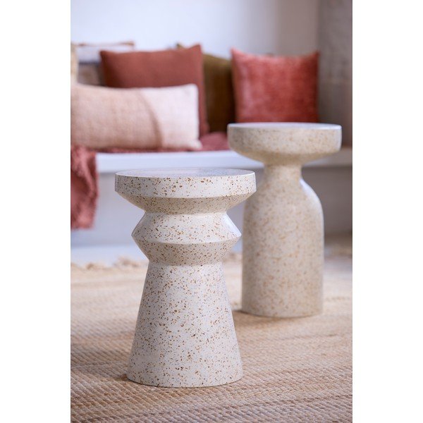 Okrągły stolik z lastryko ø 32 cm Sella – Light & Living-image-2