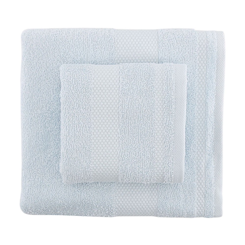 Zestaw 2 jasnoniebieskich ręczników Tommy