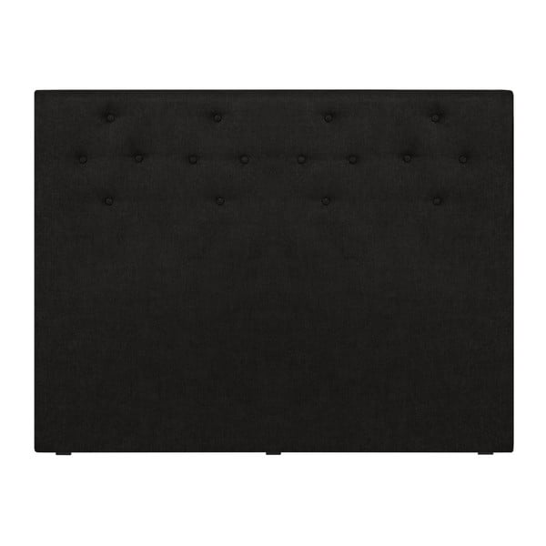 Czarny zagłówek łóżka Palaces de France Chantilly, 140x120 cm