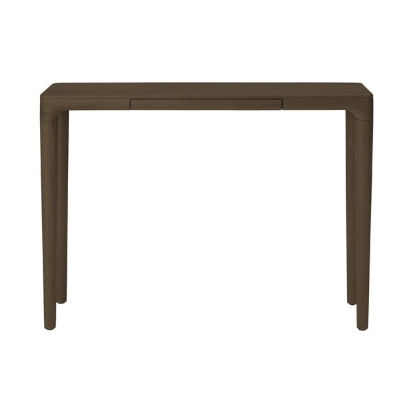 Brązowa konsola z litego drewna dębowego 12x110 cm Heart'n'Soul – UMAGE-image-2