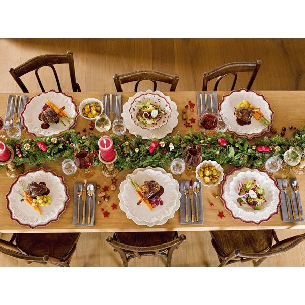 Biały porcelanowy świąteczny talerz Toy's Delight Villeroy&Boch, ø 29,5 cm-image-4