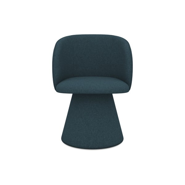 Morski tapicerowany fotel jadalniany Maia – Makamii-image-1