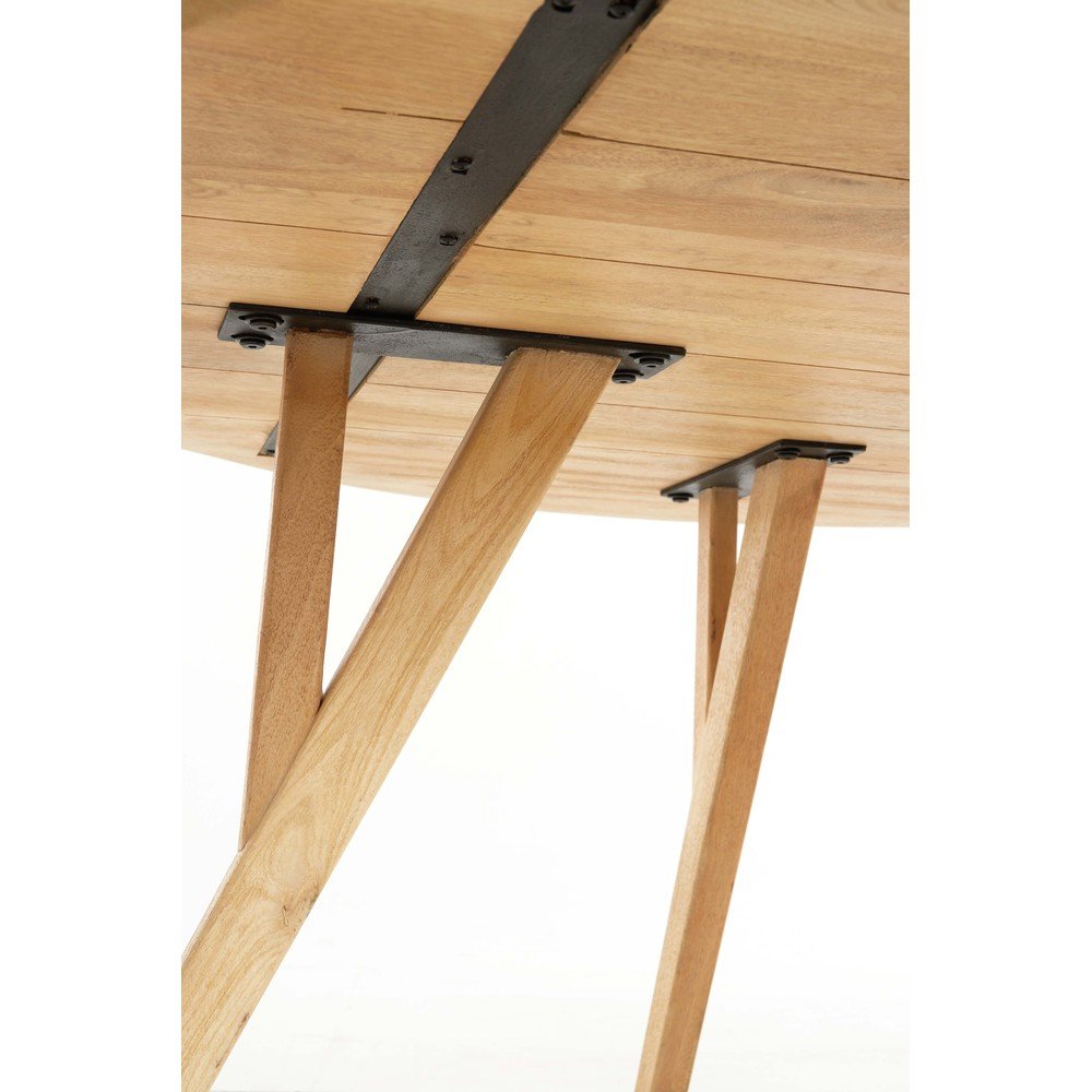 Okrągły stół z litego drewna mango ø 140 cm Quenza – Light & Living (zdjęcie 8)