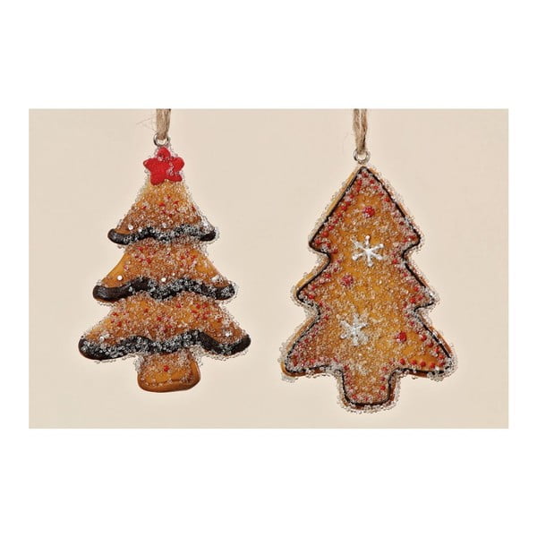 Zestaw 2 wiszących dekoracji Christmas Tree