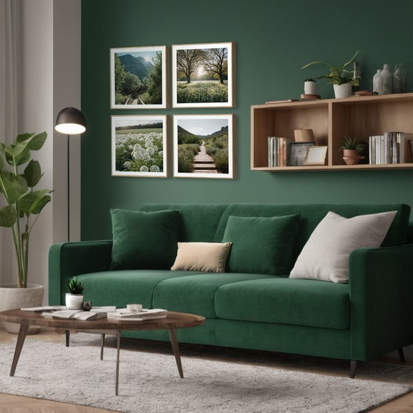 Obrazy zestaw 4 szt. 30x30 cm Sunrise Hike-image-1