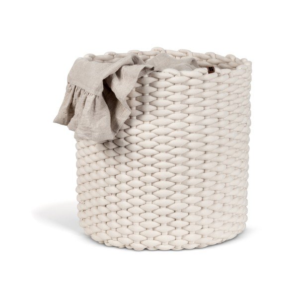 Tekstylny koszyk ø 40x40 cm Peach Skin Round XL – Bigso-image-4