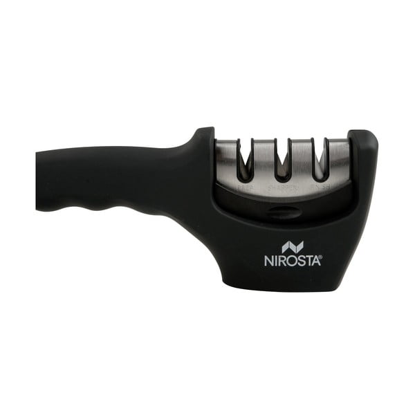 Czarny 3-fazowa ostrzałka do noży Nirosta Sharpen-image-2