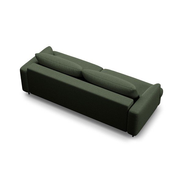 Zielona rozkładana/ze schowkiem sofa 233 cm Naomi – Micadoni -image-2