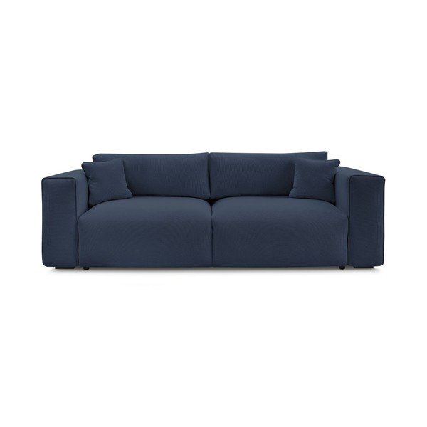 Niebieska rozkładana/ze schowkiem sofa 265 cm Ezechiel – Bobochic Paris