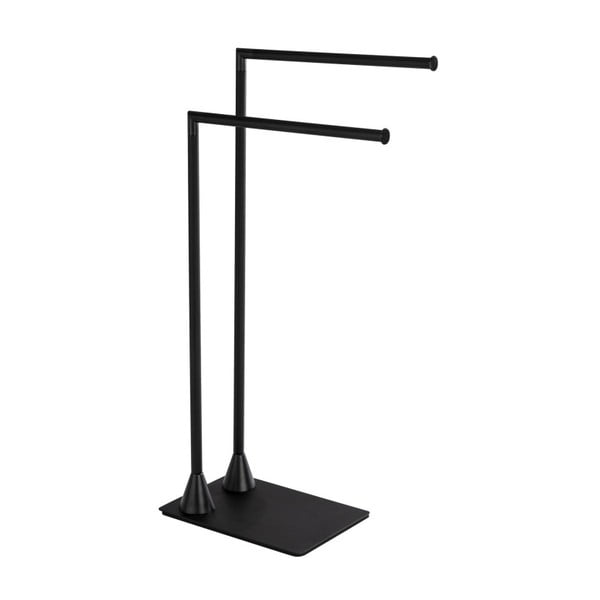 Czarny wieszak stojący na ręczniki Wenko Hella-image-1