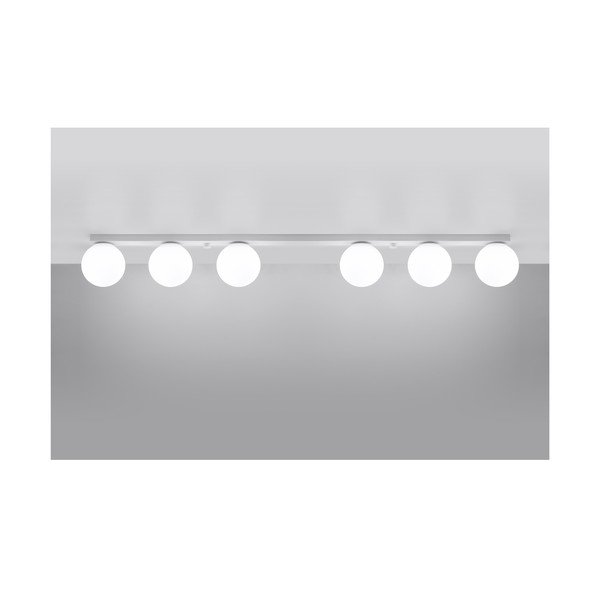 Biała lampa sufitowa ze szklanym kloszem ø 12 cm Umerta – Sollux-image-2