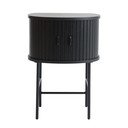 Czarna szafka nocna Nola – Unique Furniture