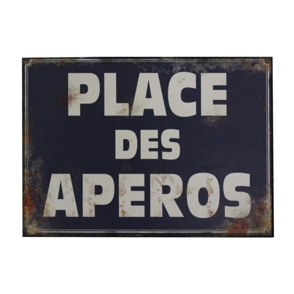 Tabliczka z blachy Antic Line Place Des Aperos