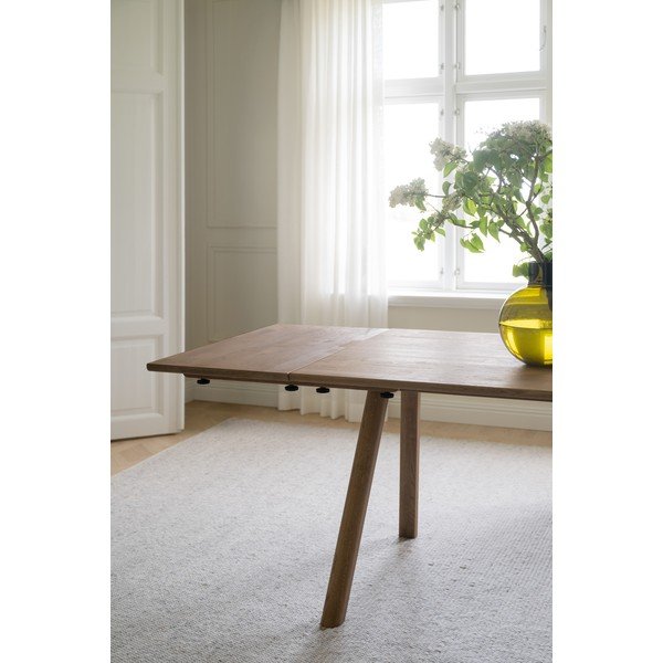 Dodatkowy blat do stołu z litego drewna dębowego 95x45 cm Clapperton – Rowico-image-1