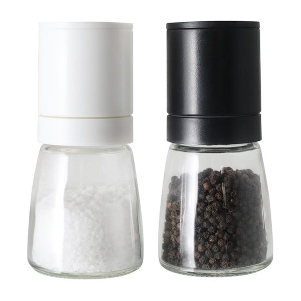 Zestaw młynków do soli i pieprzu Vialli Design Black&White-image-1