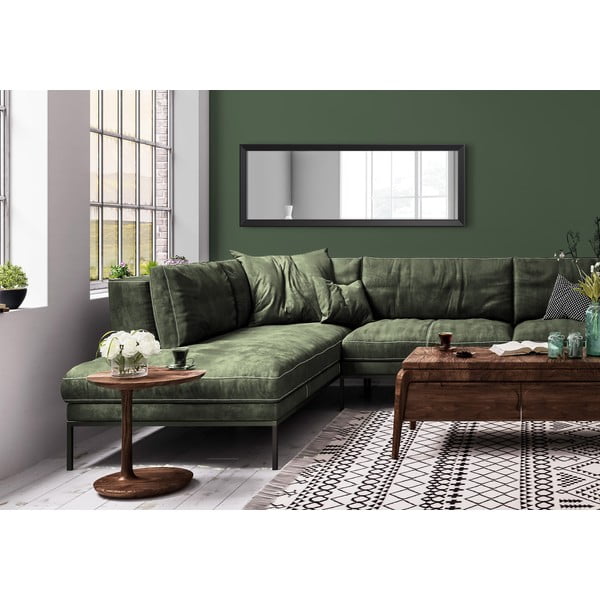 Lustro ścienne w czarnej ramie Styler Paris, 47x147 cm-image-1