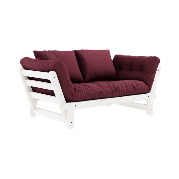 Sofa rozkładana Karup Design Beat White/Bordeaux-image-3