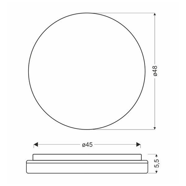 Naturalna lampa sufitowa LED ø 48 cm Gandava – Candellux Lighting-image-2