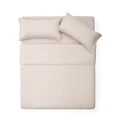 Szarobeżowa pościel dwuosobowa z mieszanki lnu 240x220 cm Simmel – Kave Home