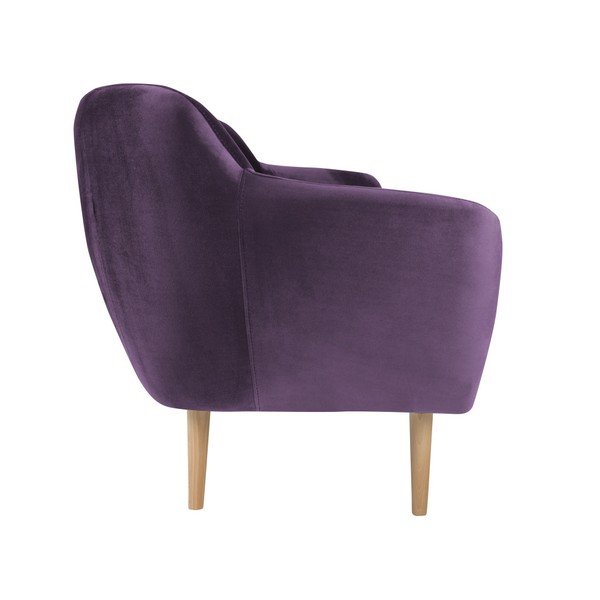 Fioletowa sofa 3-osobowa Mazzini Sofas Benito-image-3