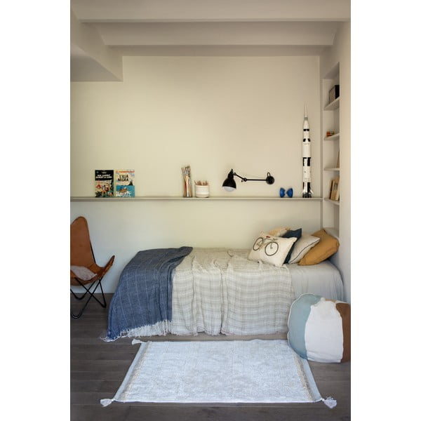 Kremowy bawełniany dywan tkany ręcznie odpowiedni do prania 120x160 cm Bloom Natural – Lorena Canals-image-4