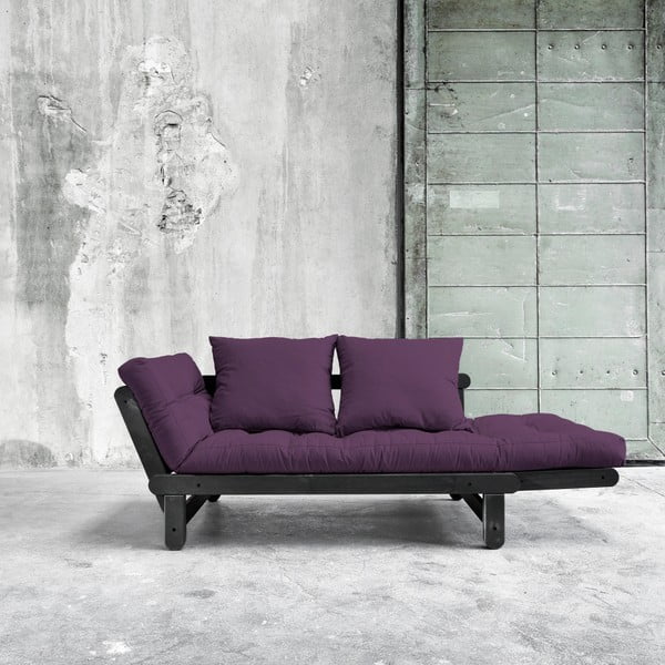 Sofa rozkładana Karup Beat Black/Purple-image-3