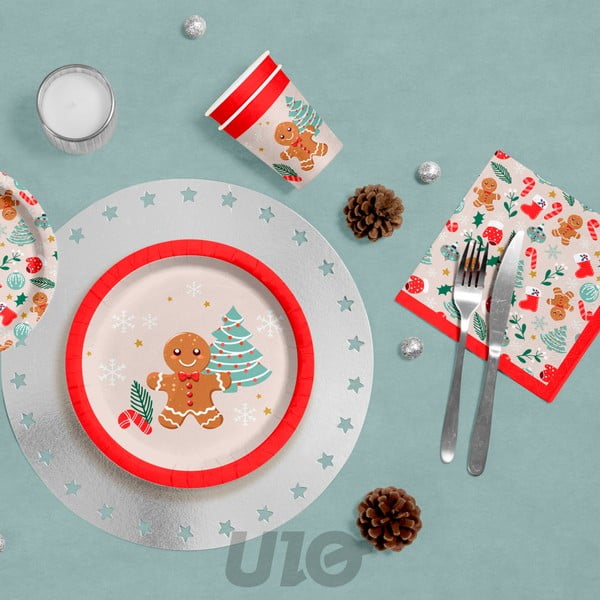 Serwetki zestaw 20 szt. 33x33 cm Cookie – Homéa-image-1