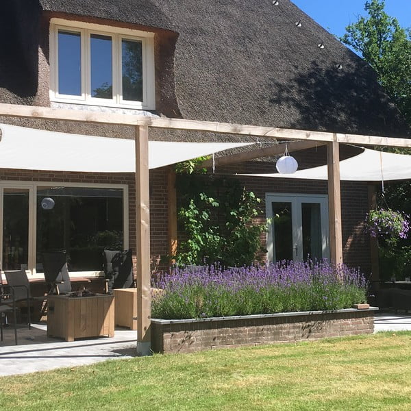 Beżowy kwadratowy żagiel przeciwsłoneczny Livin' Outdoor Como, 3,6x3,6 m-image-1