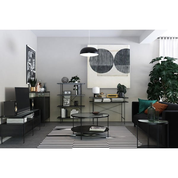 Biurko ze szklanym blatem 49x108 cm Wainwright – Støraa-image-1