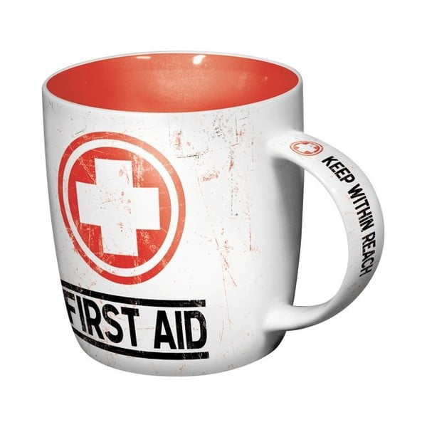 Kubek ceramiczny First Aid, 330 ml-image-1