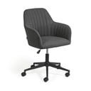 Ciemnoszare krzesło biurowe Kave Home Madina