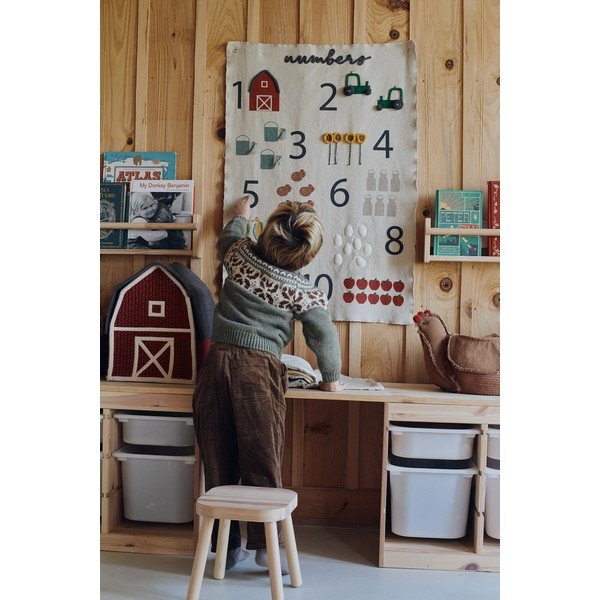 Dziecięca dekoracja ścienna Farm Numbers – Lorena Canals-image-1