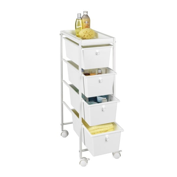 Biały regał na kółkach 22,5x76,5 cm Gala – Wenko-image-1