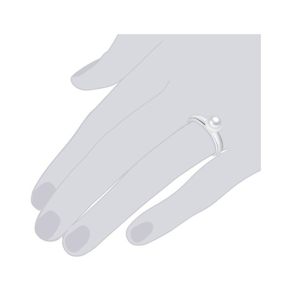 Pierścionek
  z perłą Pearls Of London Sea Shell White, 3,4 cm-image-2