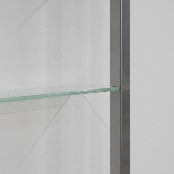 Wielopoziomowa metalowa półka w kolorze srebra 46 cm Cubic – Spinder Design-image-3