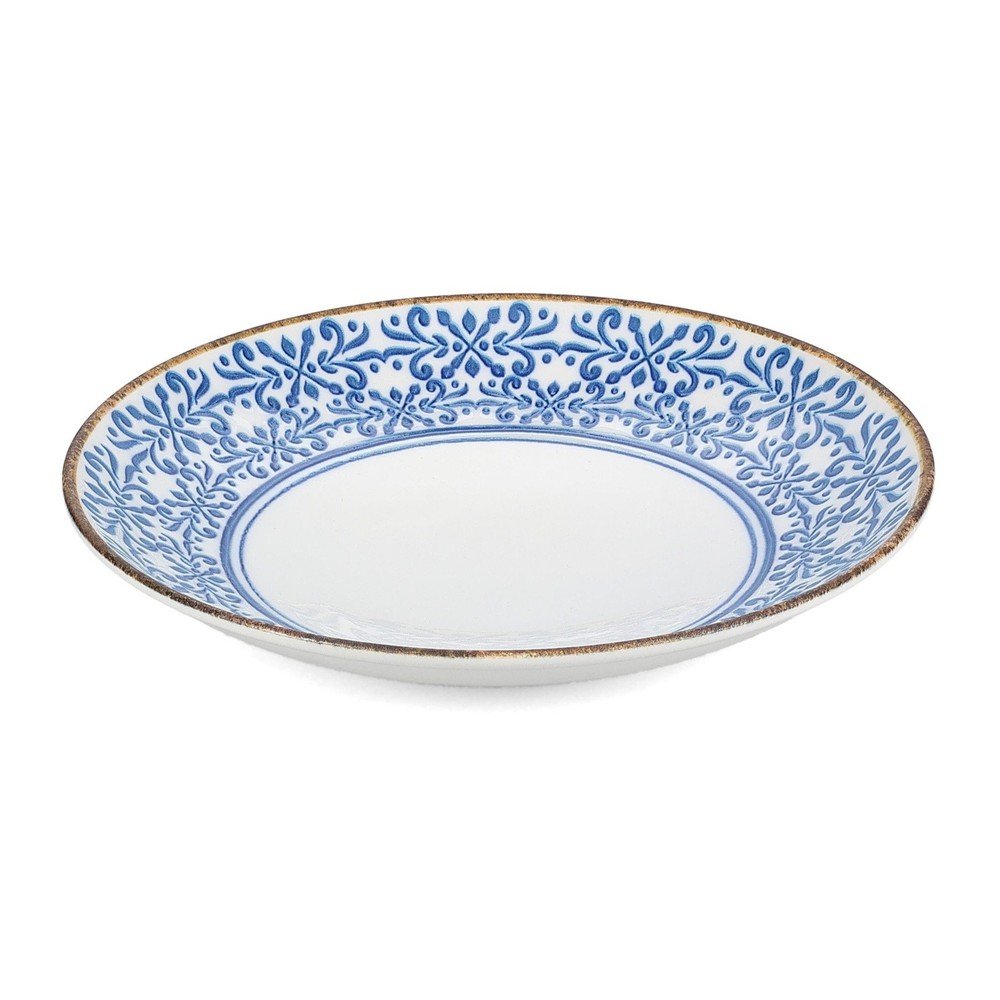 Biała/niebieska porcelanowa misa ø 25,5 cm Azul – BonBistro