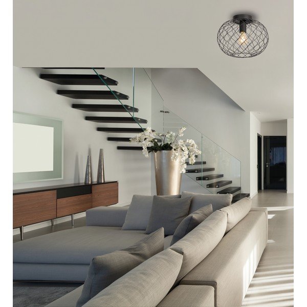 Czarna lampa sufitowa Fischer & Honsel Justin-image-2