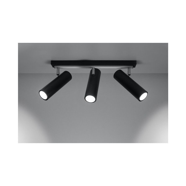 Czarna lampa sufitowa Sollux Mira Tres-image-1