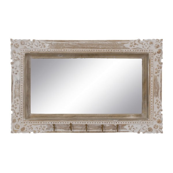 Lustro ścienne z drewnianą ramą 61x38 cm – Ixia