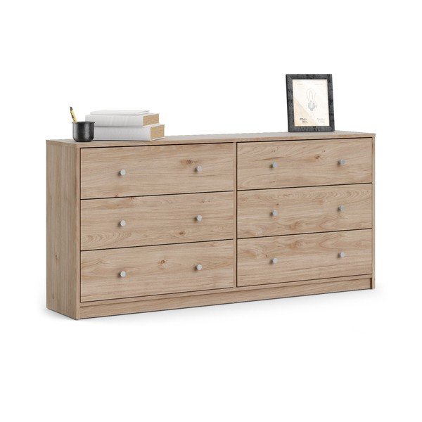 Komoda w naturalnym kolorze 143x68x32 cm May – Tvilum-image-4