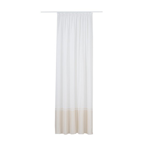 Biało-beżowa firanka 300x260 cm Sanova – Mendola Fabrics-image-2