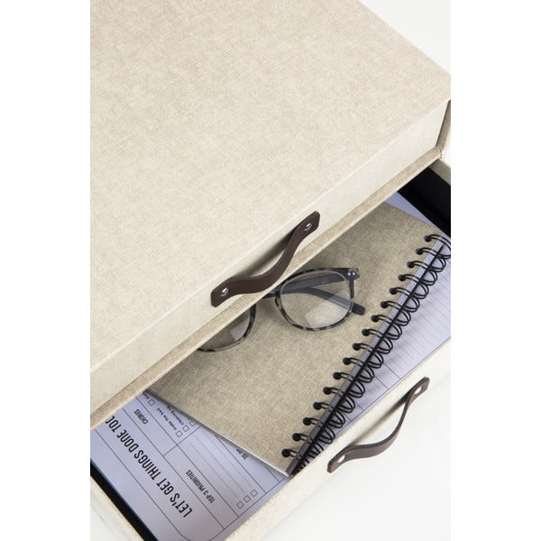Beżowy organizer z 2 szufladkami Bigso Box of Sweden Birger-image-2