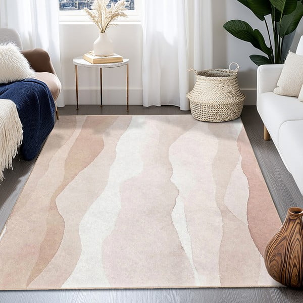 Kremowy dywan odpowiedni do prania 80x150 cm Komodo Beach – Mila Home-image-4