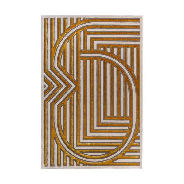 Dywan w kolorze złotym 230x155 cm Eris Gatsby – Flair Rugs