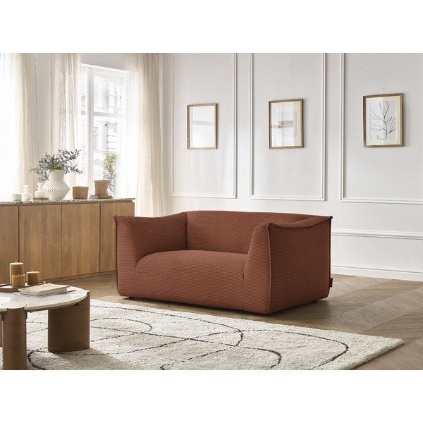 Pomarańczowa sztruksowa sofa 170 cm Giorgia – Bobochic Paris-image-1