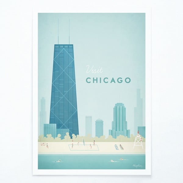 Plakat Travelposter Chicago, A2