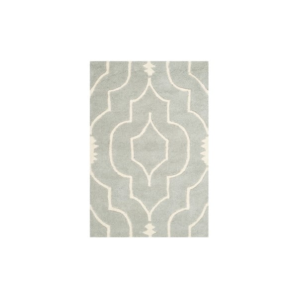 Szary wełniany dywan Safavieh Morgan, 152x91 cm