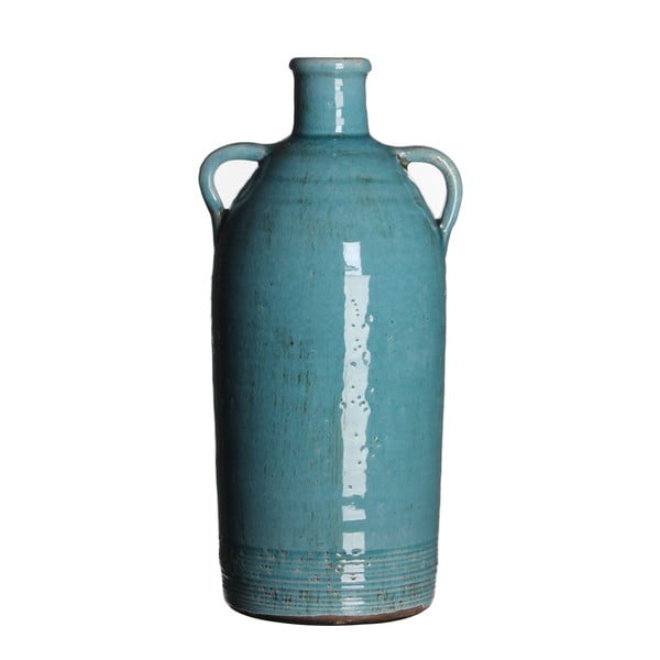 Wazon ceramiczny Sil Turquoise, 34x15 cm