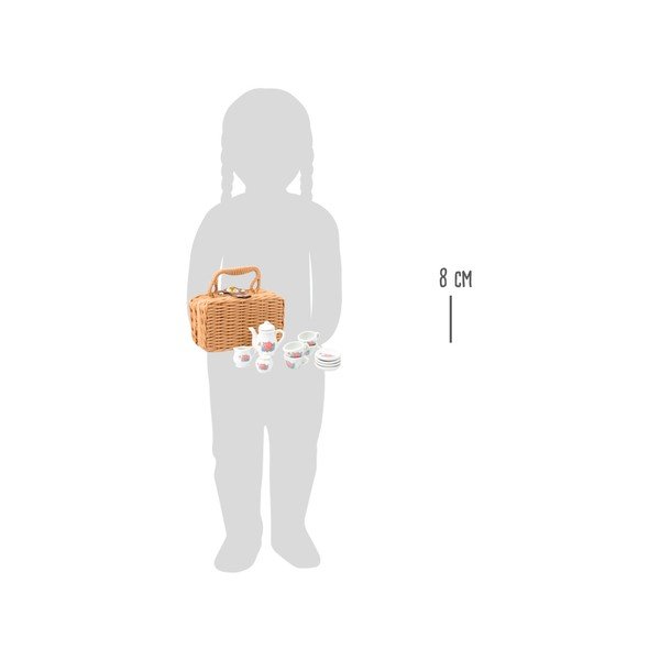 14-częściowy dziecięcy zestaw porcelanowy z kuferkiem Legler Coffee-image-2