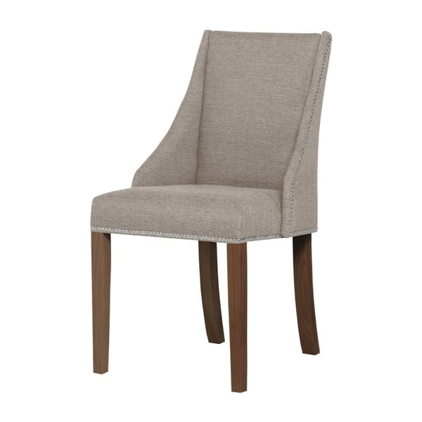 Szarobrązowe krzesło z ciemnobrązowymi nogami Ted Lapidus Maison Patchouli